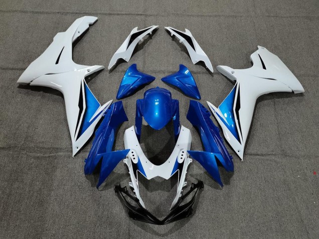 11-24 Blau & Weiß GSXR 600-750 Motorrad Verkleidung 11-24 Blau & Weiß GSXR 600-750 Motorrad Verkleidung