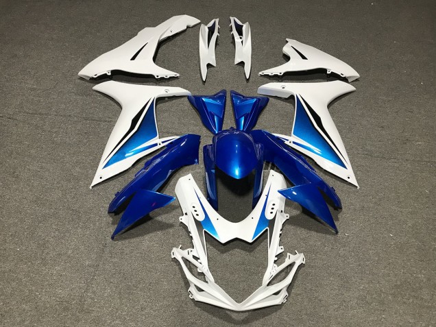11-24 Blauweiß Kundenspezifisch GSXR 600-750 Motorrad Verkleidung 11-24 Blauweiß Kundenspezifisch GSXR 600-750 Motorrad Verkleidung