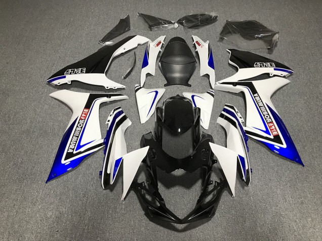 11-24 Blau Schwarz & Weiß Schrift GSXR 600-750 Motorrad Verkleidung 11-24 Blau Schwarz & Weiß Schrift GSXR 600-750 Motorrad Verkleidung