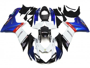 11-24 Custom Logos Mit Blau & Rot GSXR 600-750 Motorrad Verkleidung