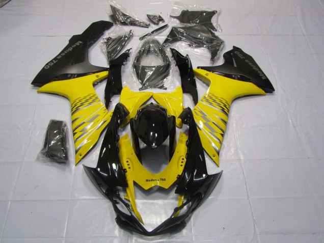 11-24 Gelb Matt Schwarz GSXR 600-750 Motorrad Verkleidung 11-24 Gelb Matt Schwarz GSXR 600-750 Motorrad Verkleidung