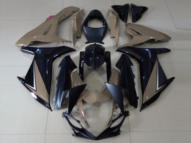 11-24 Glänzend Braun & Schwarz GSXR 600-750 Motorrad Verkleidung