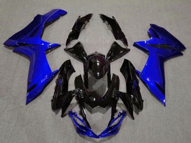 11-24 Glänzendes Schwarz & Aquablau GSXR 600-750 Motorrad Verkleidung
