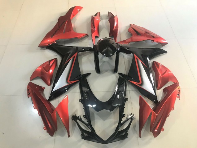 11-24 Glänzendes Schwarz & Leuchtendes Orange GSXR 600-750 Motorrad Verkleidung 11-24 Glänzendes Schwarz & Leuchtendes Orange GSXR 600-750 Motorrad Verkleidung
