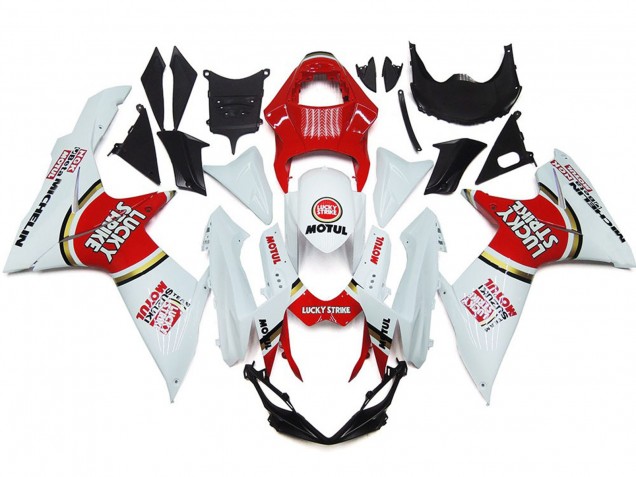 11-24 Lucky Strike Mit Goldenem Kreis GSXR 600-750 Motorrad Verkleidung 11-24 Lucky Strike Mit Goldenem Kreis GSXR 600-750 Motorrad Verkleidung