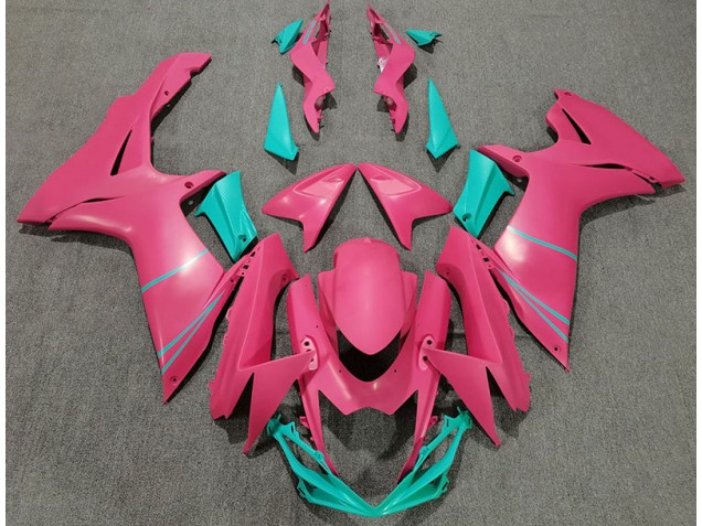11-24 Matt Pink & Blaugrün GSXR 600-750 Motorrad Verkleidung 11-24 Matt Pink & Blaugrün GSXR 600-750 Motorrad Verkleidung