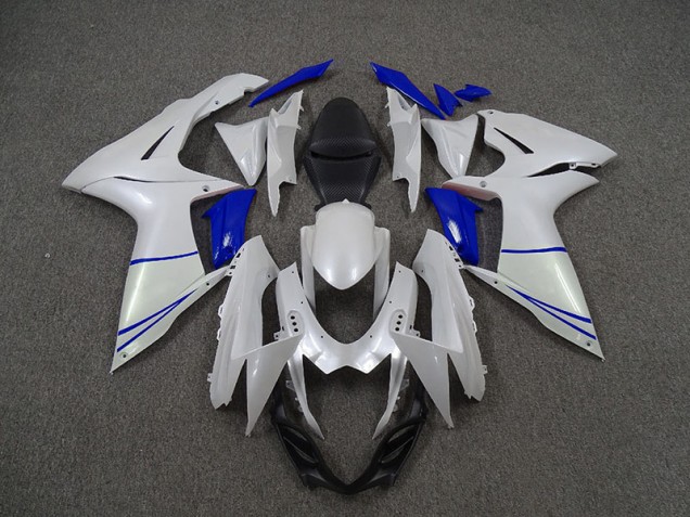 11-24 Perlweiß & Tiefes Blau GSXR 600-750 Motorrad Verkleidung 11-24 Perlweiß & Tiefes Blau GSXR 600-750 Motorrad Verkleidung