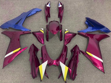 11-24 Rot & Blau Glänzend GSXR 600-750 Motorrad Verkleidung