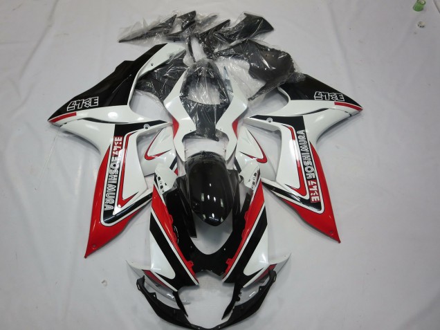 11-24 Rot Weiß & Schwarz GSXR 600-750 Motorrad Verkleidung 11-24 Rot Weiß & Schwarz GSXR 600-750 Motorrad Verkleidung