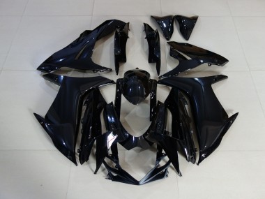 11-24 Schlichte Schwarz Glänzend GSXR 600-750 Motorrad Verkleidung