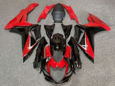 11-24 Tiefrot & Schwarzglanz GSXR 600-750 Motorrad Verkleidung