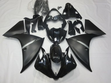 12-14 Matt Schwarz R1 Motorrad Verkleidung