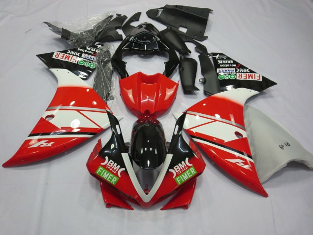 12-14 Rot-Weiß Yamalube R1 Motorrad Verkleidung 12-14 Rot-Weiß Yamalube R1 Motorrad Verkleidung