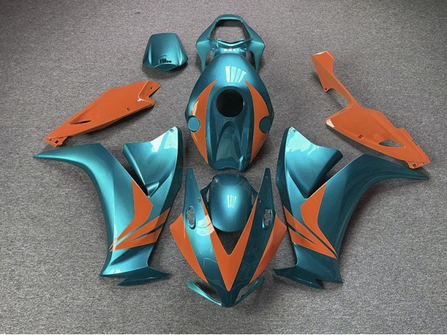 12-16 Glänzend Cyan & Orange CBR1000RR Motorrad Verkleidung 12-16 Glänzend Cyan & Orange CBR1000RR Motorrad Verkleidung