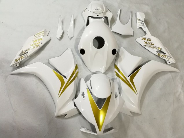 12-16 Weiß & Gold CBR1000RR Motorrad Verkleidung