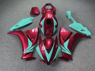 12-16 Rot Glänzend & Blaugrün CBR1000RR Motorrad Verkleidung