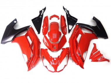 12-16 Rot Schwarz Ninja 650R Motorrad Verkleidung