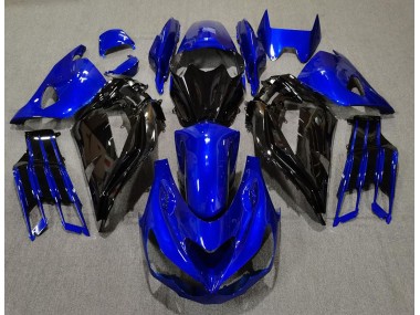 12-21 Glänzend Blau & Schwarz ZX14R Motorrad Verkleidung