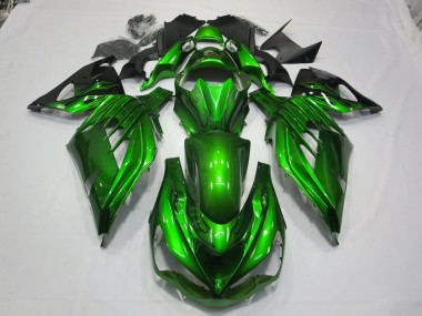 12-21 Grün Schwarz ZX14R Motorrad Verkleidung