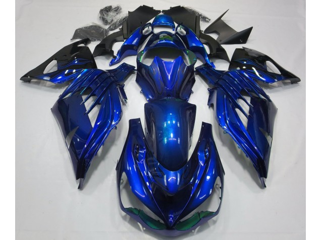 12-21 Ozeanblau Glänzend ZX14R Motorrad Verkleidung 12-21 Ozeanblau Glänzend ZX14R Motorrad Verkleidung