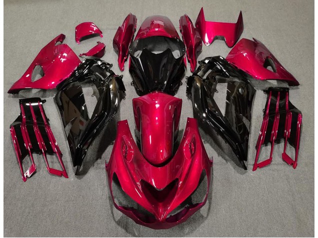 12-21 Rot Glänzend & Schwarz ZX14R Motorrad Verkleidung 12-21 Rot Glänzend & Schwarz ZX14R Motorrad Verkleidung