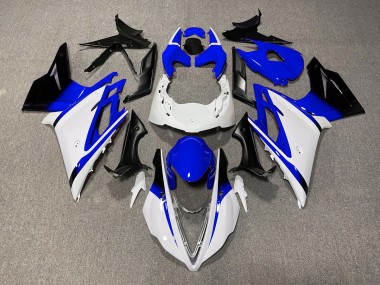 13-16 Glänzend Weiß & Blau Daytona 675 Motorrad Verkleidung