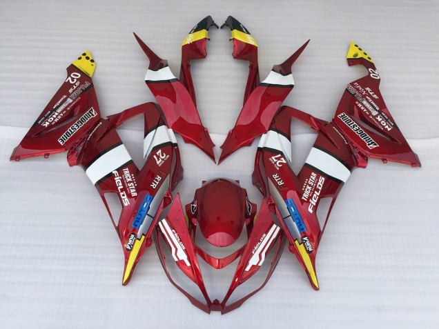 13-18 Candy Apple ZX6R Motorrad Verkleidung 13-18 Candy Apple ZX6R Motorrad Verkleidung