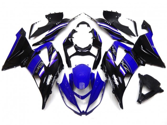 13-18 Kräftiges Tiefes Blau & Schwarz ZX6R Motorrad Verkleidung 13-18 Kräftiges Tiefes Blau & Schwarz ZX6R Motorrad Verkleidung