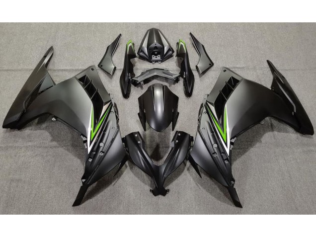 13-18 Matt Schwarz & Grün Ninja 300 Motorrad Verkleidung