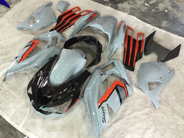 13-18 Nardo & Orange Shaggy ZX6R Motorrad Verkleidung 13-18 Nardo & Orange Shaggy ZX6R Motorrad Verkleidung