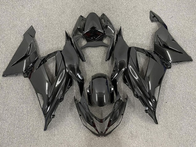 13-18 Schwarz-Einfarbig Glänzend ZX6R Motorrad Verkleidung 13-18 Schwarz-Einfarbig Glänzend ZX6R Motorrad Verkleidung