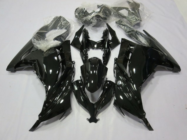 13-18 Schwarz Glanz Ninja 300 Motorrad Verkleidung