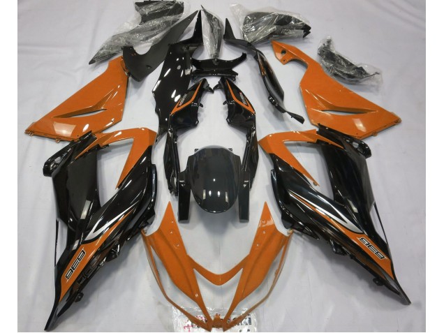 13-18 Schwarz & Orange ZX6R Motorrad Verkleidung 13-18 Schwarz & Orange ZX6R Motorrad Verkleidung