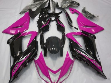 13-18 Schwarz & Pink ZX6R Motorrad Verkleidung