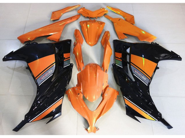 13-18 Sonnenaufgangsorange & Schwarz Ninja 300 Motorrad Verkleidung 13-18 Sonnenaufgangsorange & Schwarz Ninja 300 Motorrad Verkleidung