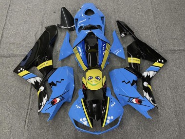 13-23 Blauer Hai CBR600RR Motorrad Verkleidung