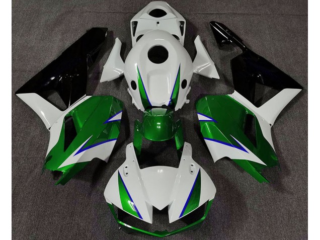 13-23 Glänzend Grün Weiß & Blau CBR600RR Motorrad Verkleidung 13-23 Glänzend Grün Weiß & Blau CBR600RR Motorrad Verkleidung