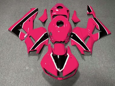 13-23 Glänzend Hellrosa & Schwarz CBR600RR Motorrad Verkleidung