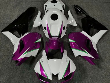 13-23 Glanzrosa Weiß & Grün CBR600RR Motorrad Verkleidung