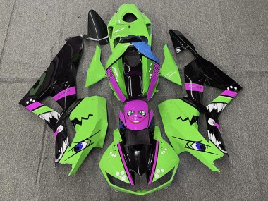 13-23 Grüner Hai CBR600RR Motorrad Verkleidung