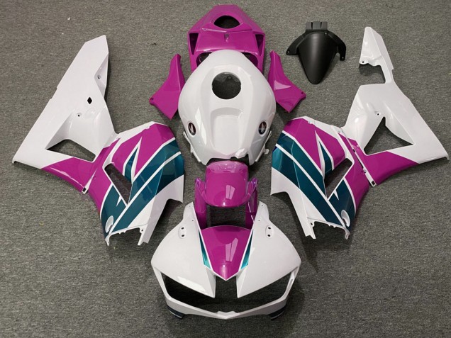13-23 Pink & Smaragd Glänzend CBR600RR Motorrad Verkleidung
