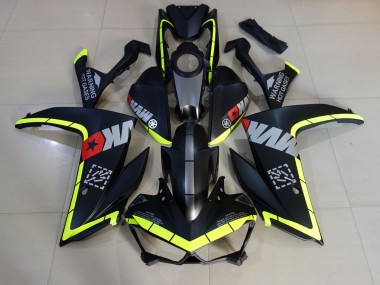 15-18 Matt Schwarz & Gelb R3 Motorrad Verkleidung