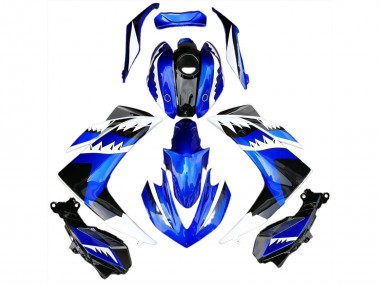 15-18 Weißer Blauer & Schwarzer Hai R3 Motorrad Verkleidung