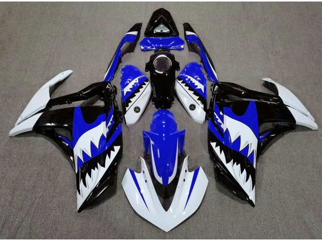 15-18 Weißer Hai & Blau R3 Motorrad Verkleidung 15-18 Weißer Hai & Blau R3 Motorrad Verkleidung