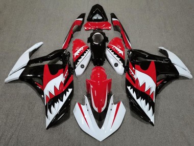 15-18 Weißer Hai & Rot R3 Motorrad Verkleidung