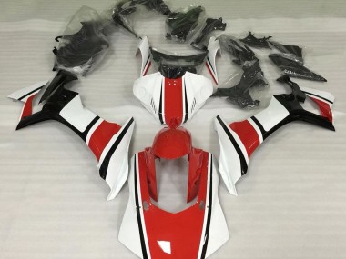 15-19 Glänzend Weiß Rot & Schwarz R1 Motorrad Verkleidung