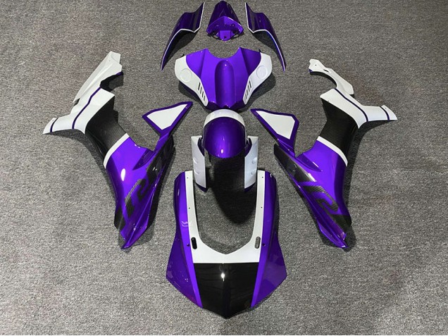 15-19 Lila & Kohlefaser Akzente R1 Motorrad Verkleidung 15-19 Lila & Kohlefaser Akzente R1 Motorrad Verkleidung