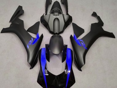 15-19 Matt Schwarz & Blau R1 Motorrad Verkleidung