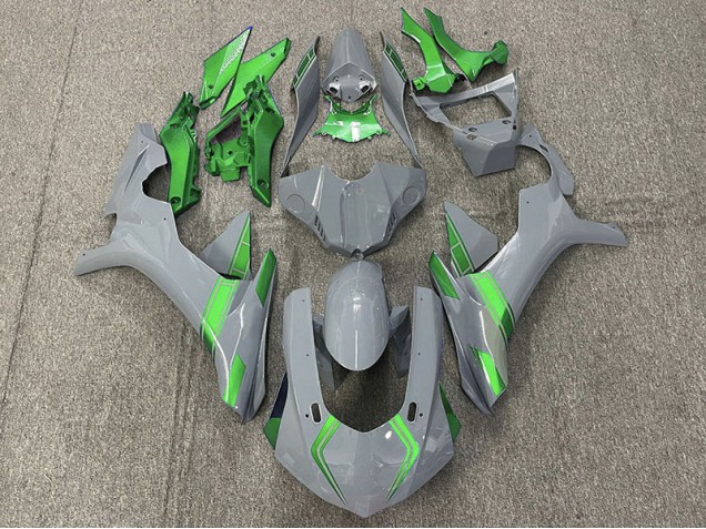15-19 Nardo Grau & Grüne Akzente R1 Motorrad Verkleidung 15-19 Nardo Grau & Grüne Akzente R1 Motorrad Verkleidung