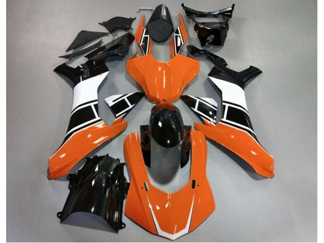 15-19 Orange Glänzend Silber & Schwarz R1 Motorrad Verkleidung 15-19 Orange Glänzend Silber & Schwarz R1 Motorrad Verkleidung